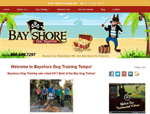 Tablet Screenshot of bayshoredogtraining.com